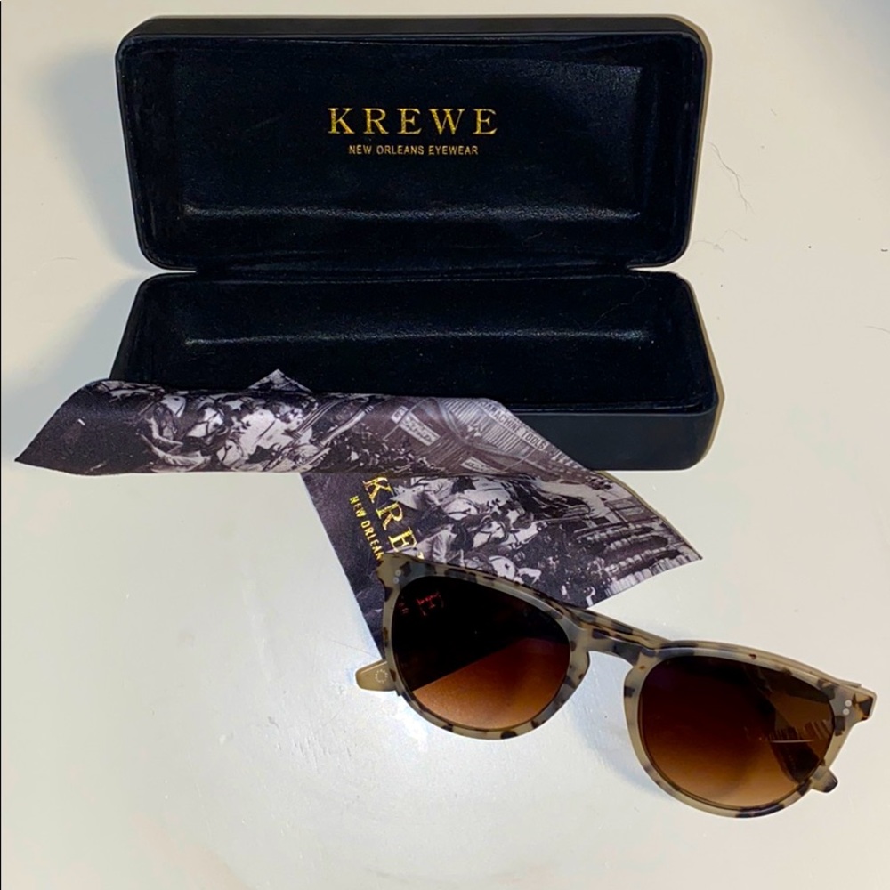 Krewe Press Tortoiseshell Sunglasses